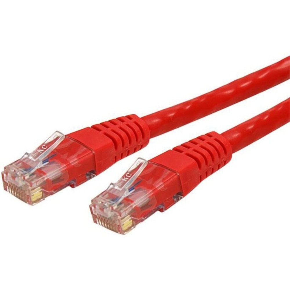StarTech.com 2ft CAT6 Ethernet Cable - Red Molded Gigabit CAT 6 Wire MPN:C6PATCH2RD