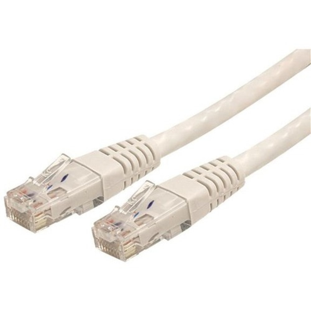 StarTech.com 2ft CAT6 Ethernet Cable - White Molded Gigabit CAT 6 Wire - 100W PoE RJ45 UTP 650MHz - Category 6 Network Patch Cord UL/TIA MPN:C6PATCH2WH