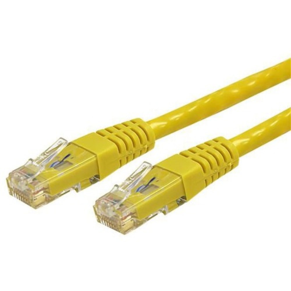 StarTech.com 4ft CAT6 Ethernet Cable - Yellow Molded Gigabit CAT 6 Wire - 100W PoE RJ45 UTP 650MHz - Category 6 Network Patch Cord UL/TIA MPN:C6PATCH4YL