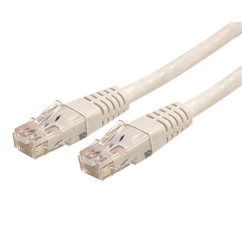 StarTech.com 6ft CAT6 Ethernet Cable - White Molded Gigabit - 100W PoE UTP 650MHz - Category 6 Patch Cord UL Certified Wiring/TIA - C6PATCH6WH MPN:C6PATCH6WH