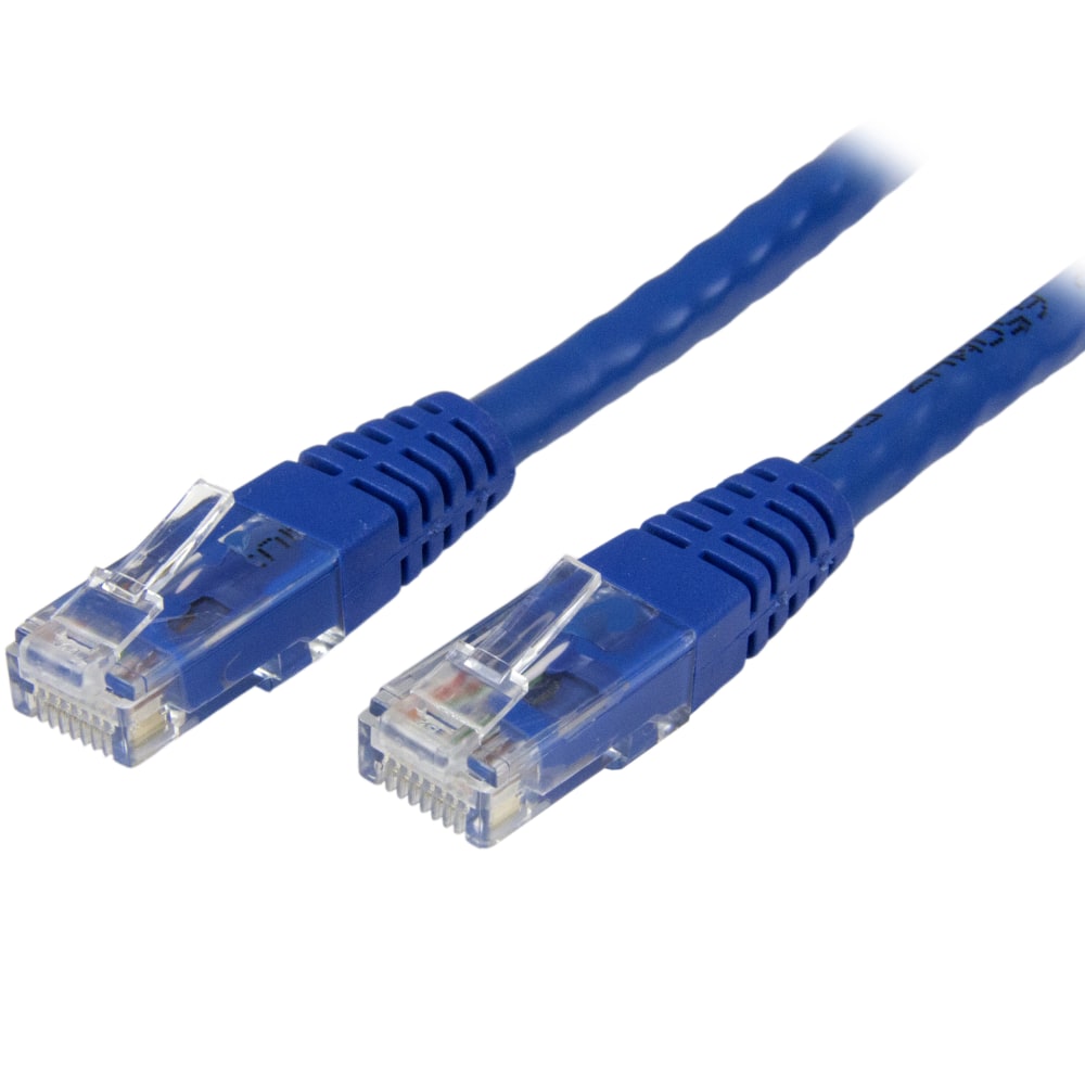 StarTech.com 75ft CAT6 Ethernet Cable - Blue Molded Gigabit CAT 6 Wire - 100W PoE RJ45 UTP 650MHz - Category 6 Network Patch Cord UL/TIA MPN:C6PATCH75BL