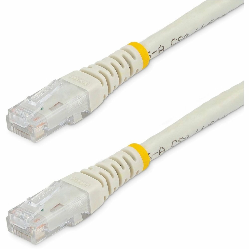 StarTech.com 7ft CAT6 Ethernet Cable, White Molded Gigabit, 100W PoE UTP 650MHz, Category 6 Patch Cord UL Certified Wiring/TIA, C6PATCH7WH MPN:C6PATCH7WH