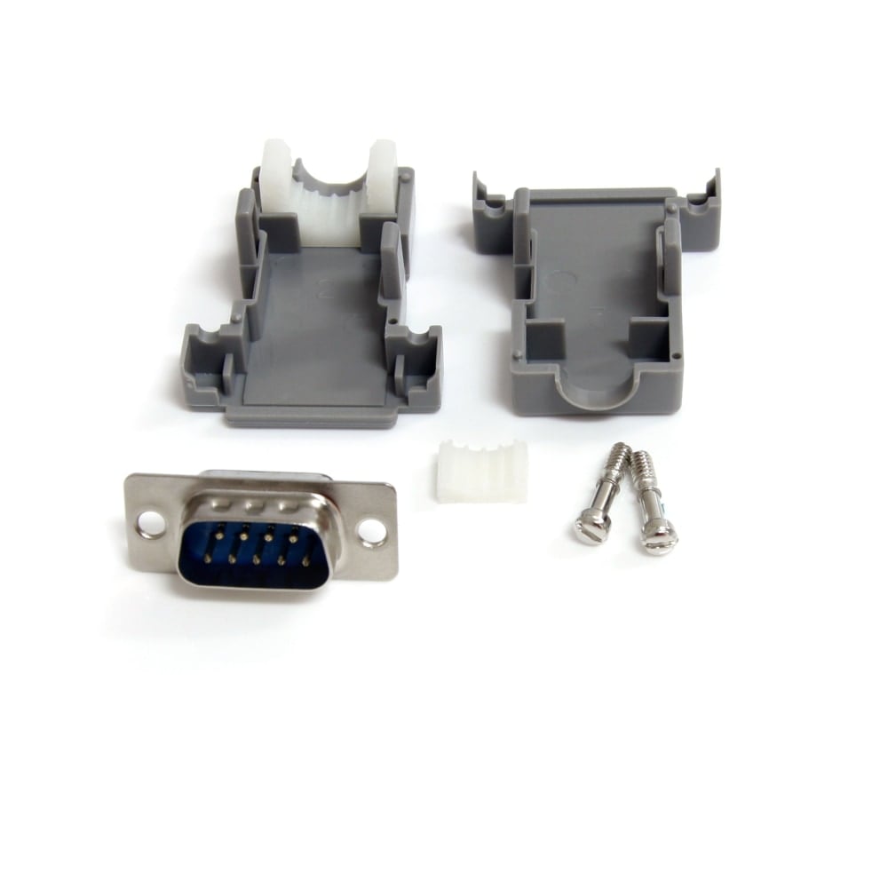 StarTech Solder D-SUB - Assembled - Plastic Backshell Serial / parallel connector - DB-9 (M) - Serial connector - DB-9 (M) MPN:C9PSM