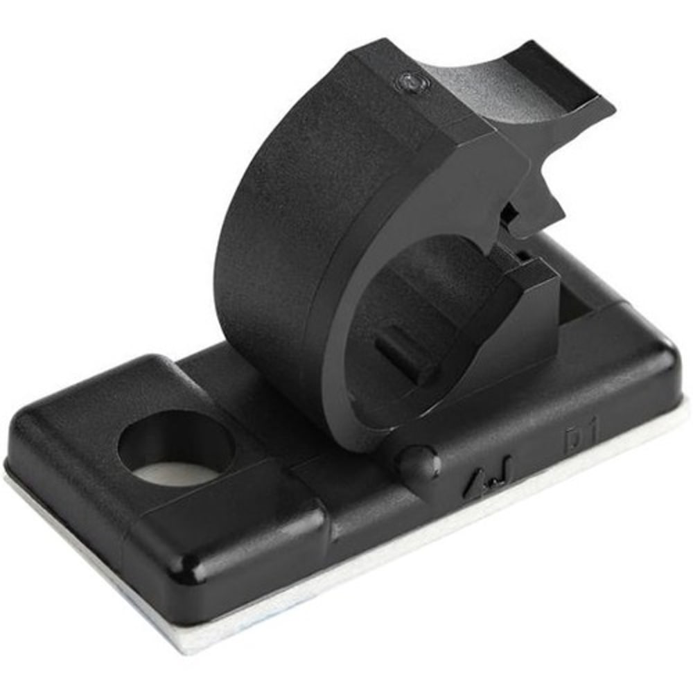 StarTech.com Self Adhesive Cable Management Clips - Clamp Black, 100/Pack MPN:CBMCC1