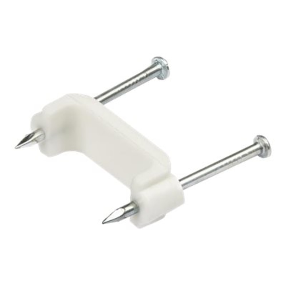 StarTech.com 100 Pack Cable Clips with Nails - Two Steel Nails - Reusable Nail-in Clamps - Cord Mounting Clips/Fasteners/Tacks White MPN:CBMDNMCC2