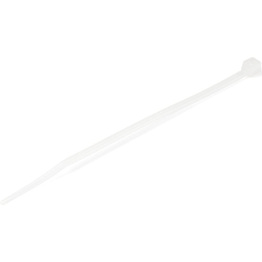 StarTech.com 100 Pack 4in Cable Ties - White Small Nylon/Plastic Zip Ties Adjustable Network Cable Wraps UL TAA MPN:CBMZT4N