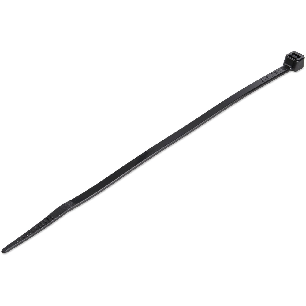StarTech.com 100 Pack 6in Cable Ties - Black Medium Nylon/Plastic Zip Ties Adjustable Network Cable Wraps UL TAA MPN:CBMZT6B