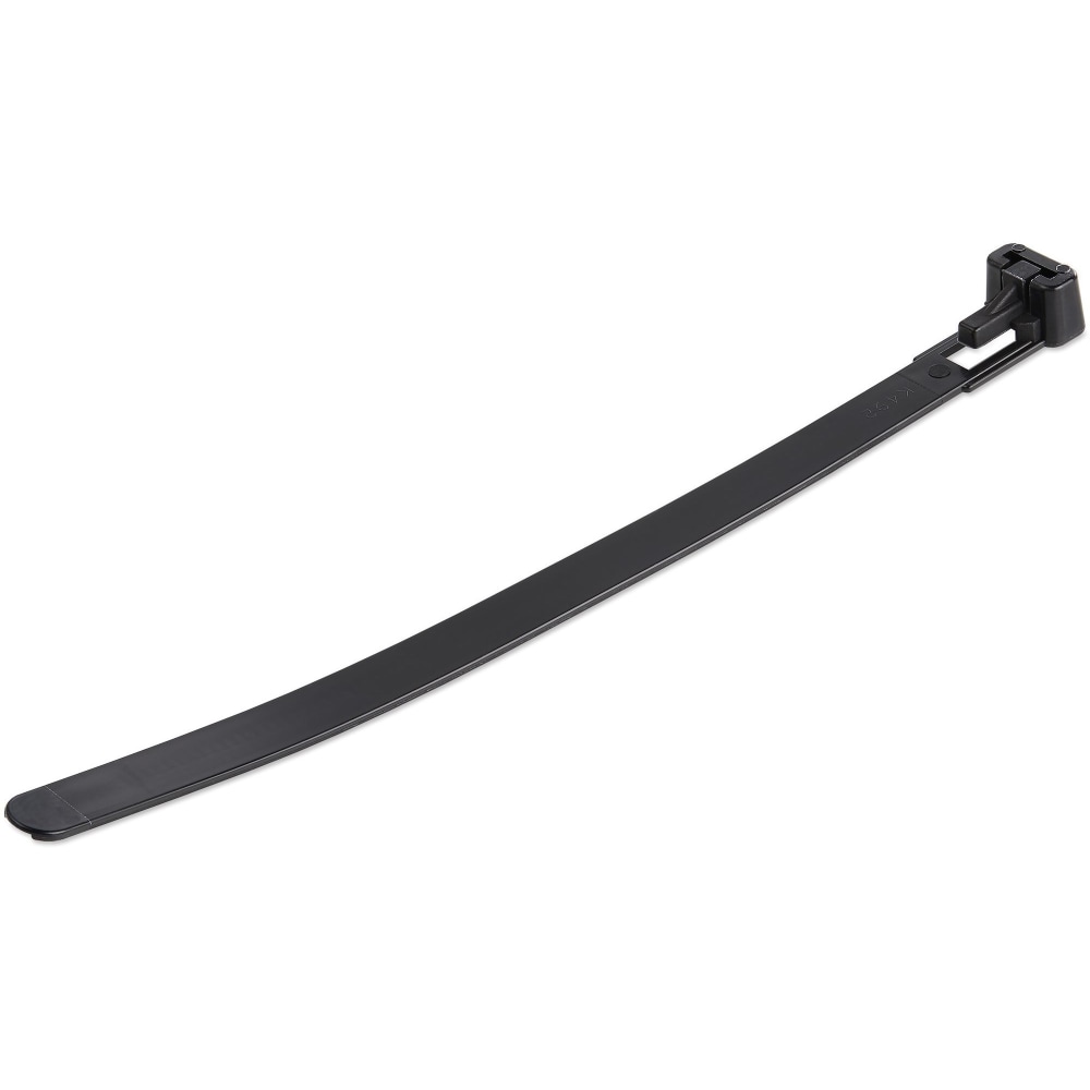 StarTech.com 100 Pack 6in Reusable Cable Ties - Black Medium Releasable Nylon/Plastic Zip Ties Resealable Adjustable Network Cable Wraps UL MPN:CBMZTRB6BK