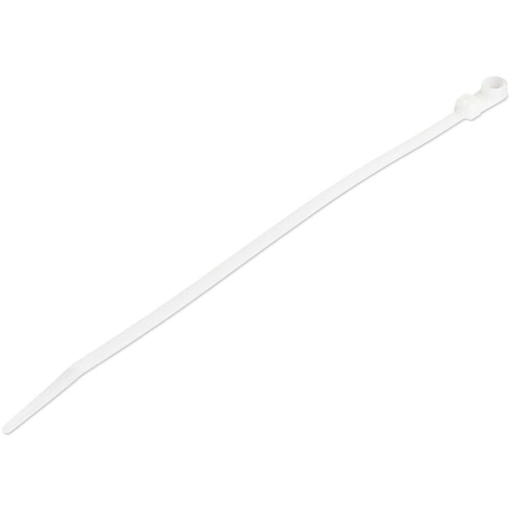 StarTech.com 100 Pack 4in Cable Tie with Mounting Hole - Screw Mount Zip Ties - Mountable Nylon Network Cable Tie Wraps - Self Locking MPN:CBMZTS10N8