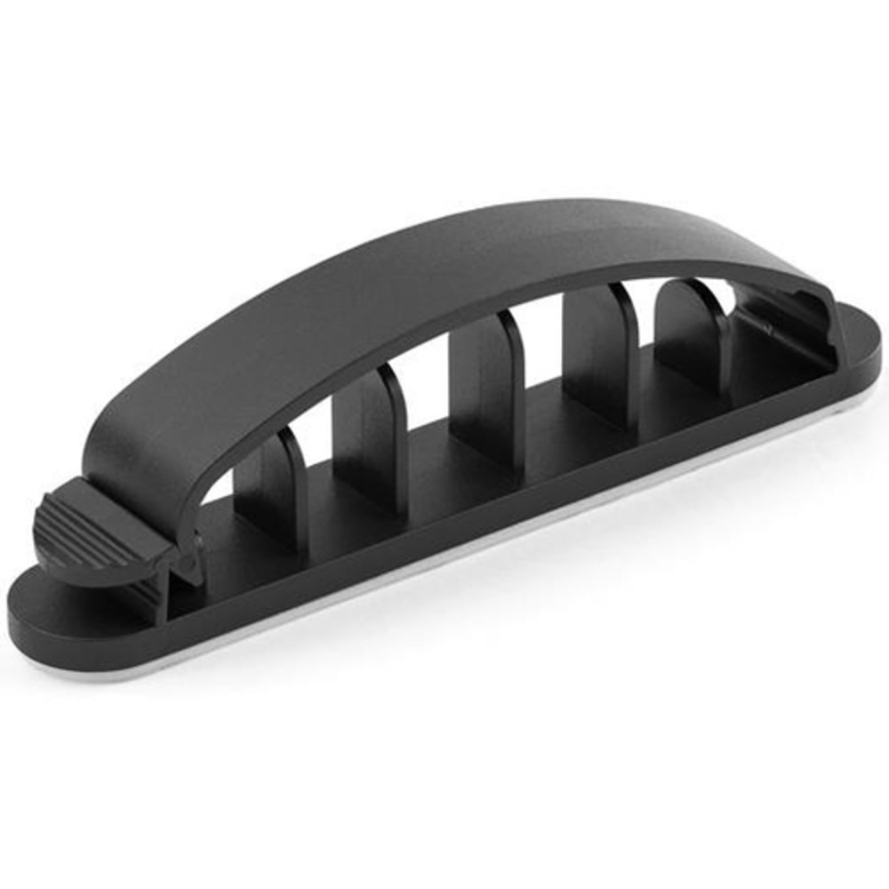StarTech.com 100 Cable Management Clips - Self Adhesive 6 Slot - Resusable Nylon Desktop USB/Computer Cord Organizer/Clamp/Comb/Holder UL MPN:CDM6SCC