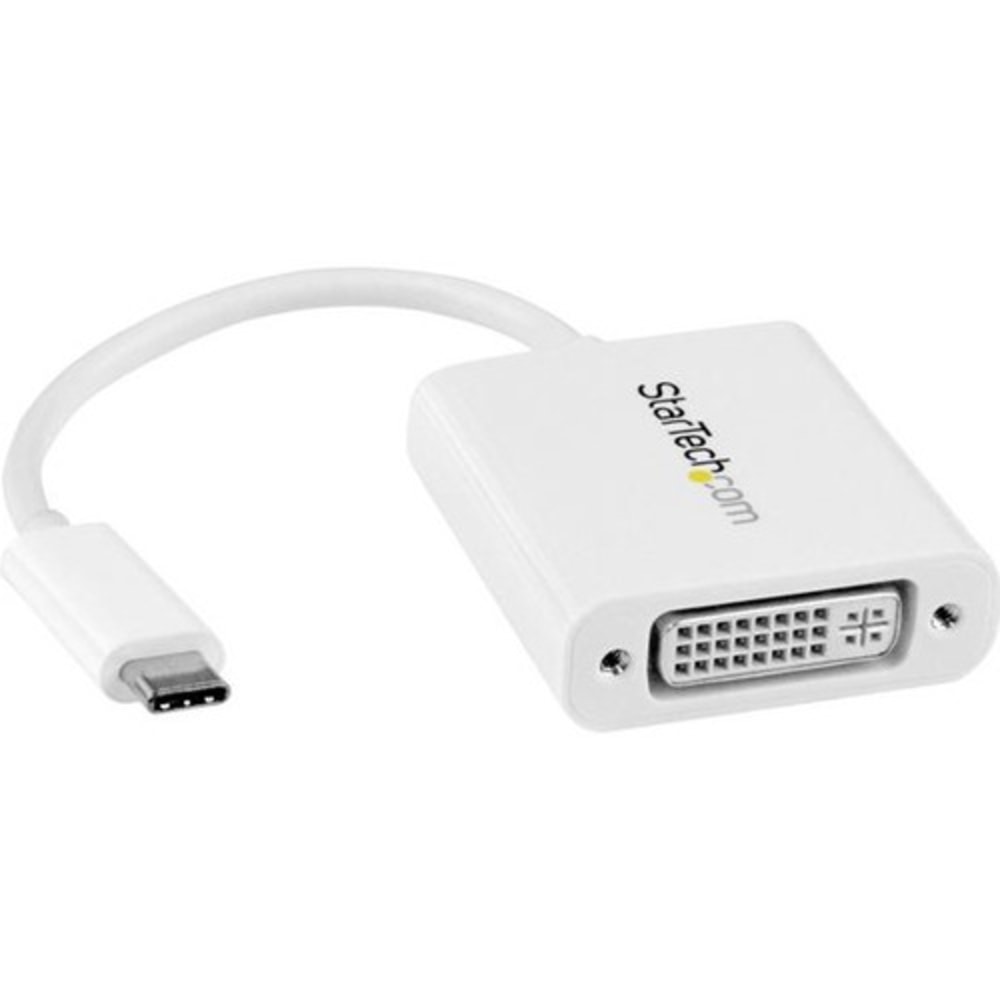 StarTech.com USB C to DVI Adapter - White - 1920x1200 - USB Type C Video Converter - CDP2DVIW MPN:CDP2DVIW