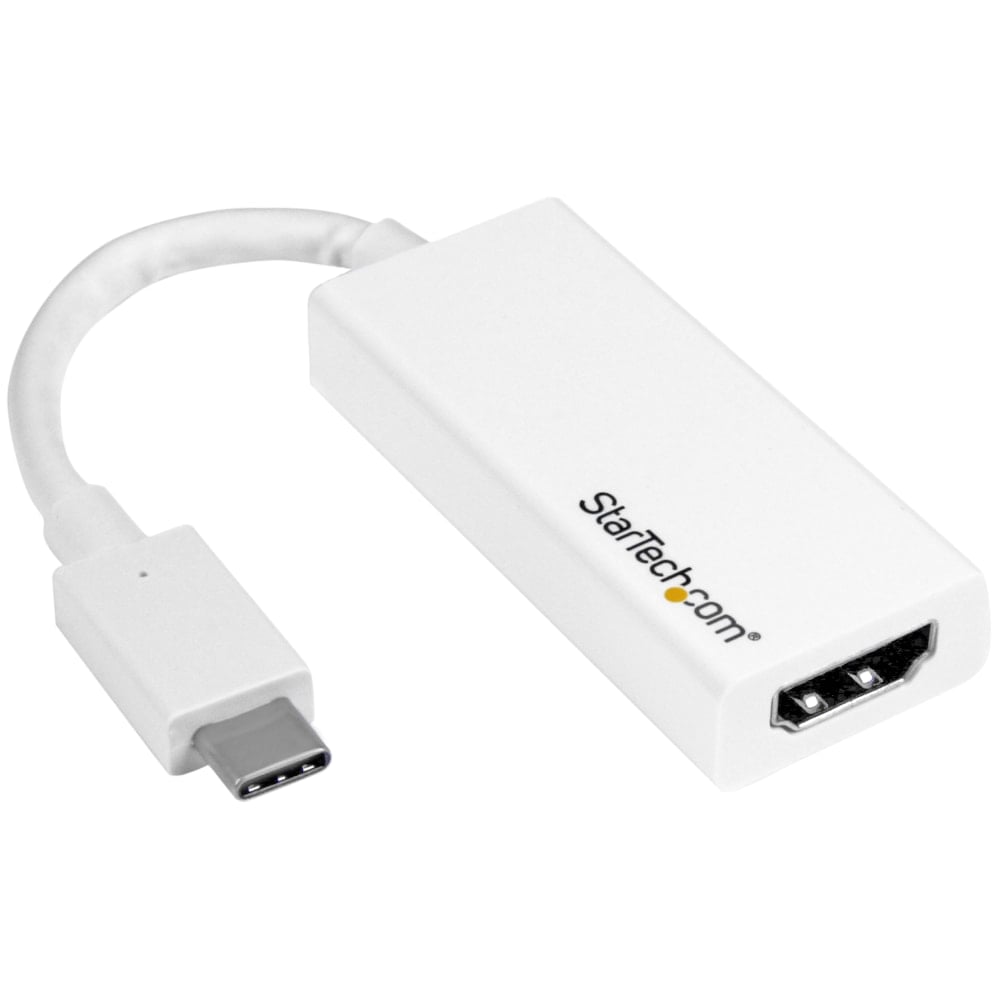 StarTech.com - USB-C to HDMI Adapter - 4K 30Hz - White - USB Type-C to HDMI Adapter - USB 3.1 - Thunderbolt 3 Compatible - CDP2HDW MPN:CDP2HDW