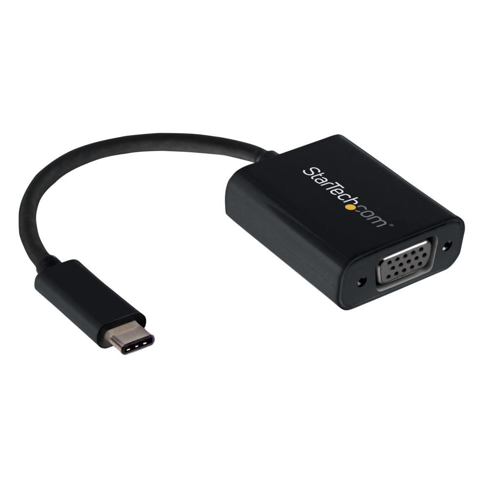 StarTech.com USB-C to VGA Adapter - Black - 1080p - Video Converter - CDP2VGA MPN:CDP2VGA