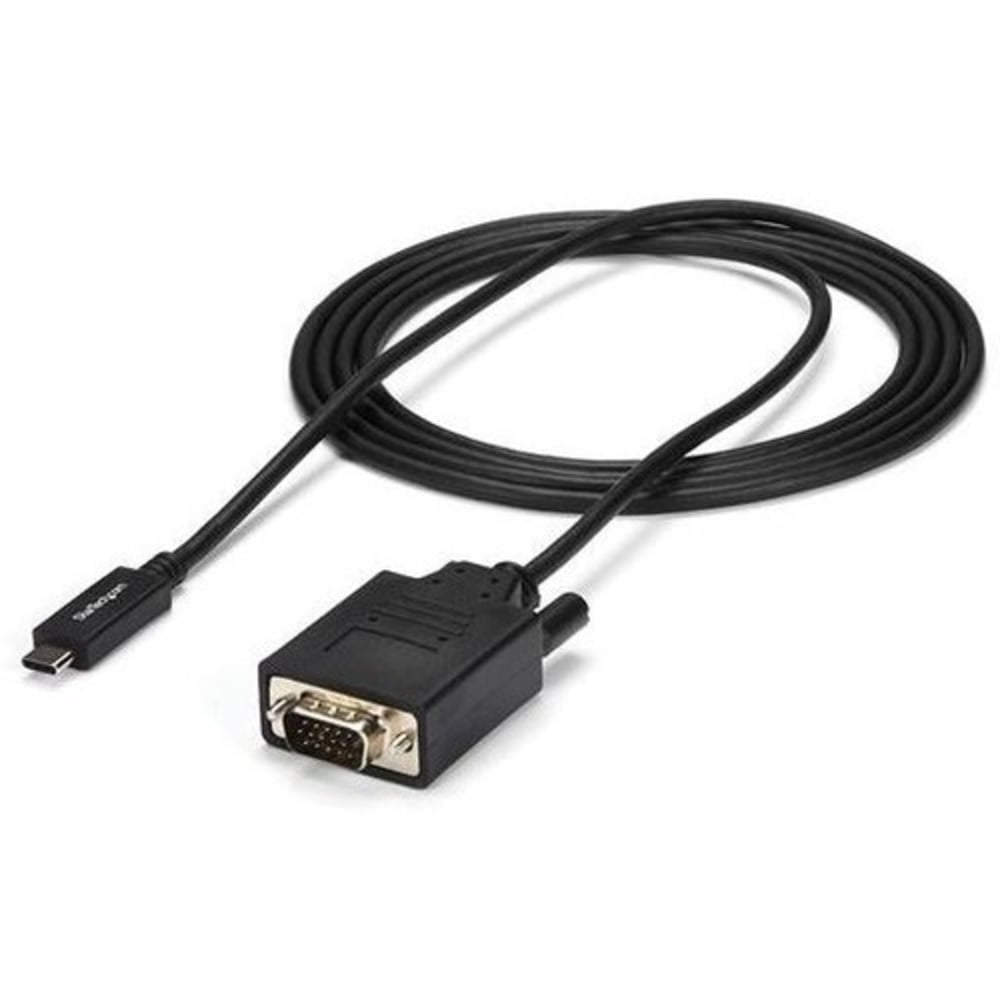 StarTech.com 6ft/2m USB C to VGA Cable - 1920x1200/1080p USB Type C DP Alt Mode to VGA Video Monitor Adapter Cable - CDP2VGAMM2MB MPN:CDP2VGAMM2MB
