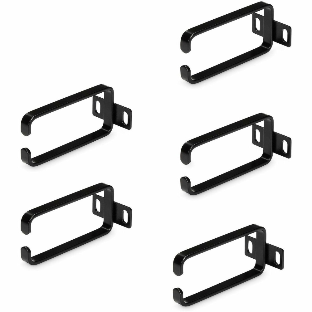 StarTech.com 5-Pack 1U Vertical Cable Management D-Ring Hooks, Server Rack Cable Management, Cable Manager, Network Rack Wire Organizers MPN:CMHOOK1UN5PK