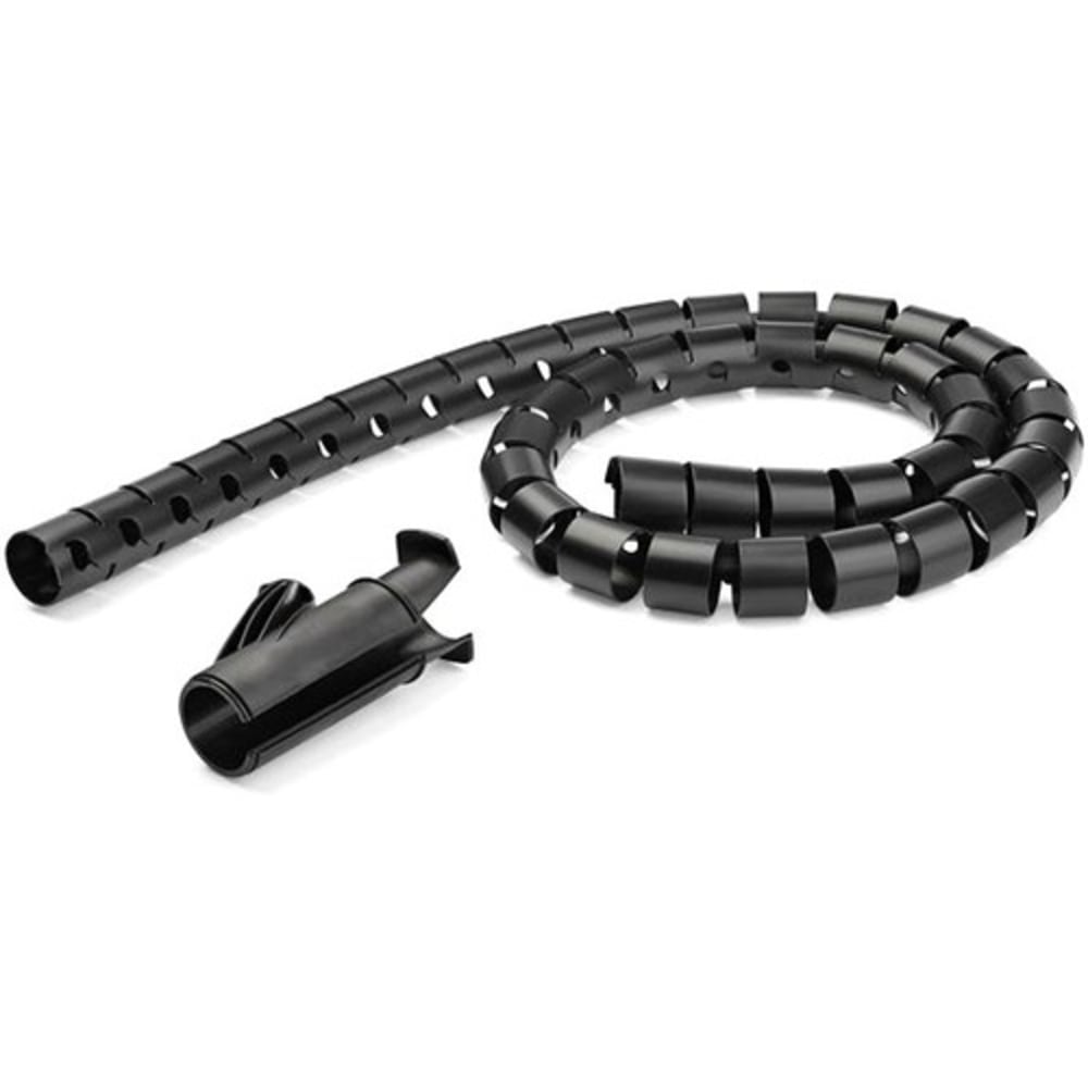 StarTech.com Management Sleeve Cable, 4.9ft, Black MPN:CMSCOILED3