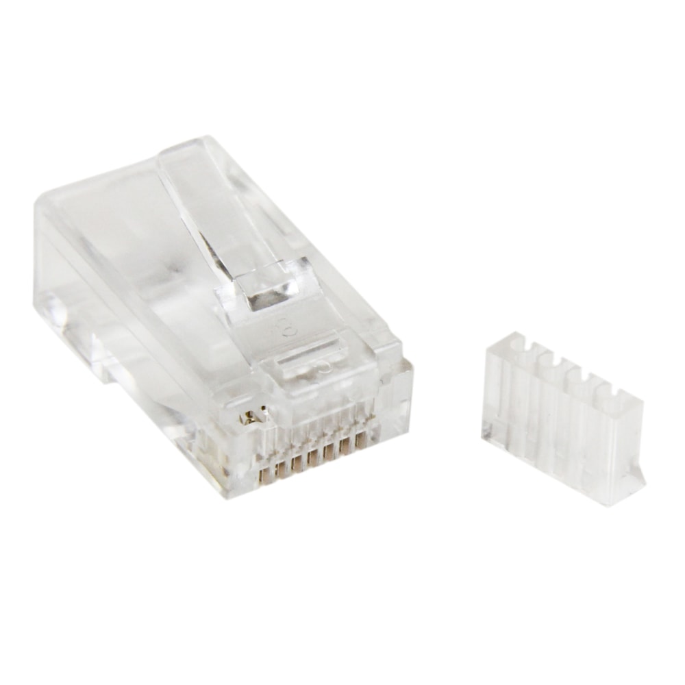 StarTech.com Cat.6 RJ45 Modular Plug for Solid Wire - 50 Pack - Designed to fit all Cat 6 Patch Cables - Cat 6 RJ45 Modular Plug - CRJ45C6SOL50 MPN:CRJ45C6SOL50