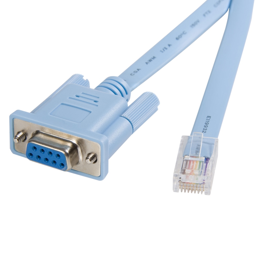 StarTech.com Cisco console router cable - RJ45 (m) - DB9 (f) - 6 ft MPN:DB9CONCABL6
