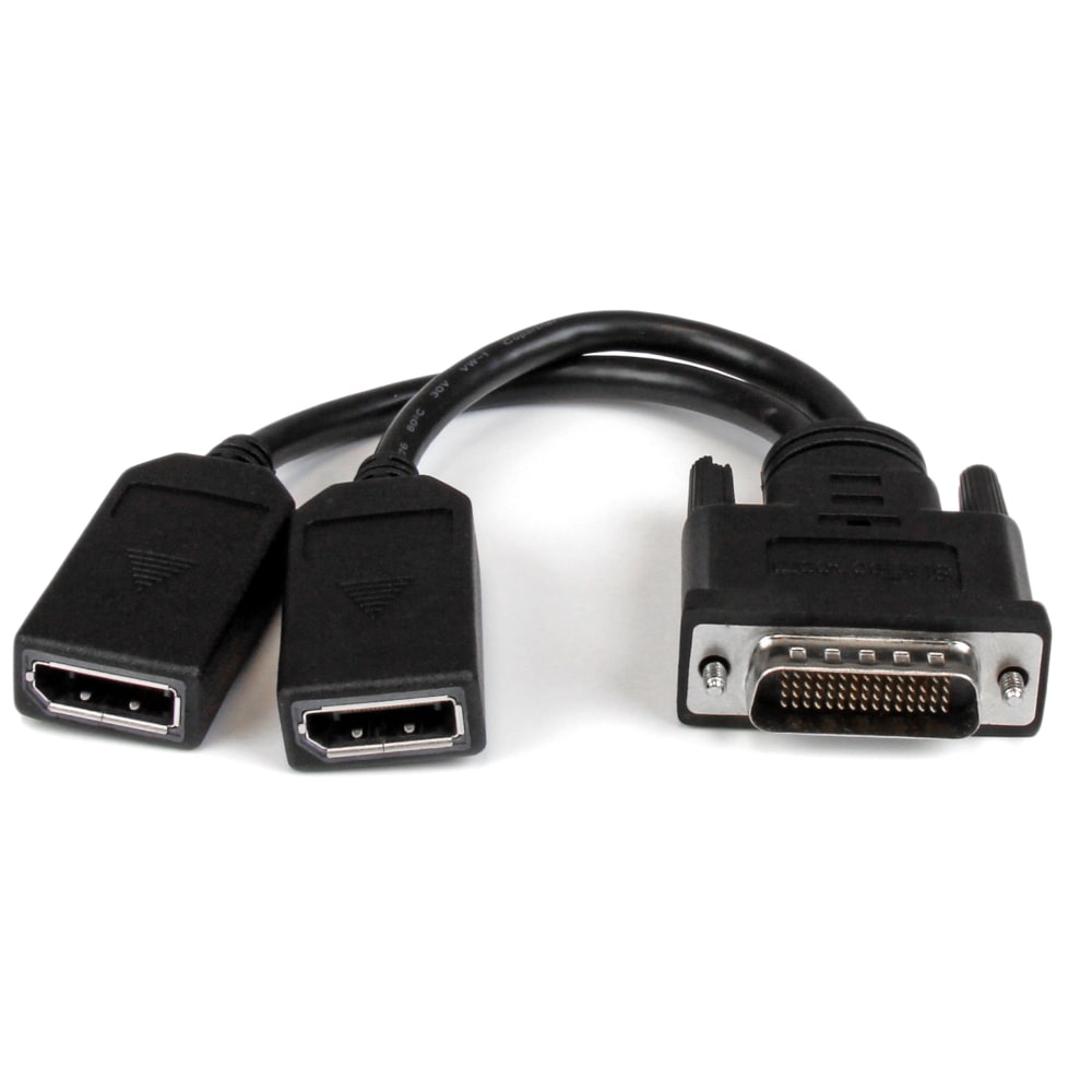 StarTech.com LFH 59 Male To Dual Female DisplayPort DMS 59 Cable, 8in MPN:DMSDPDP1