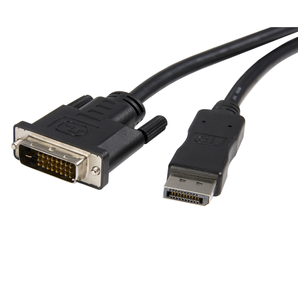 StarTech.com 10ft (3m) DisplayPort to DVI Cable, DisplayPort to DVI-D Adapter/Converter Cable, 1080p Video, DP 1.2 to DVI Monitor Cable MPN:DP2DVIMM10