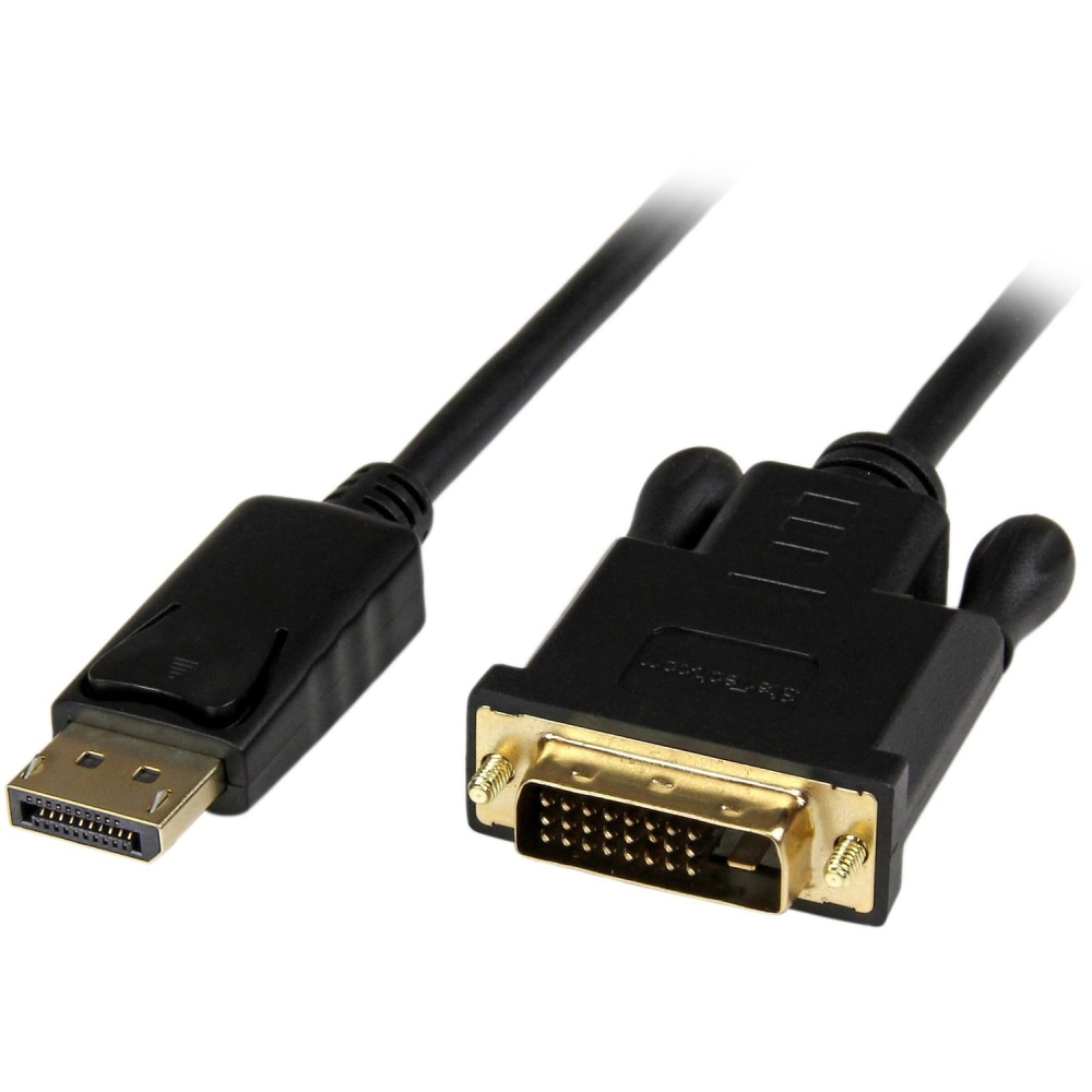 StarTech.com 3 ft DisplayPort to DVI Active Adapter Converter Cable - DP to DVI 1920x1200 - Black - 3 ft DisplayPort/DVI Video Cable - DP2DVIMM3BS MPN:DP2DVIMM3BS