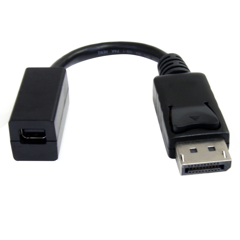 StarTech.com 6in (15cm)Port to MiniPort Cable, 4K x 2K Video, DP Male to Mini DP Female Adapter Cable, DP to mDP 1.2 MPN:DP2MDPMF6IN