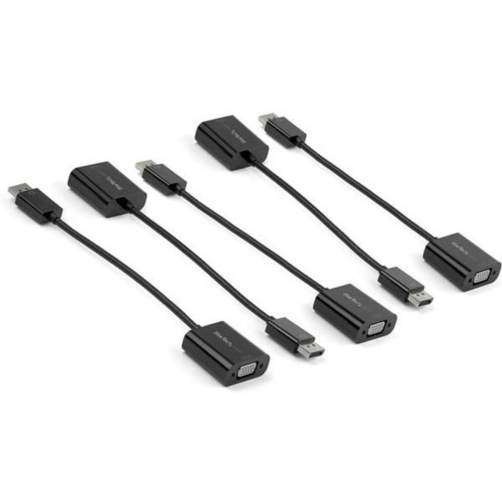 StarTech.com DisplayPort to VGA Adapter - 1920x1200 - Multi Monitor Solution - DisplayPort 1.2 to VGA Dongle - 5pk (DP2VGA3X5) MPN:DP2VGA3X5