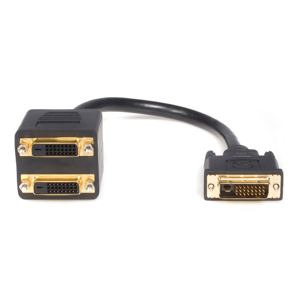 StarTech.com 1 ft DVI-D to 2x DVI-D Digital Video Splitter Cable - M/F - Connect two DVI-D displays simultaneously to a single DV - DVISPL1DD MPN:DVISPL1DD