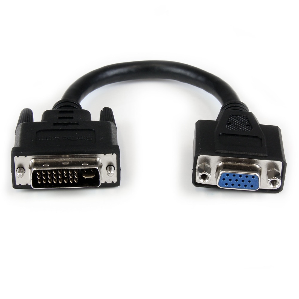 StarTech.com 8in DVI to VGA Cable Adapter - DVI-I Male to VGA Female - Connect your VGA Display to a DV - DVIVGAMF8IN MPN:DVIVGAMF8IN