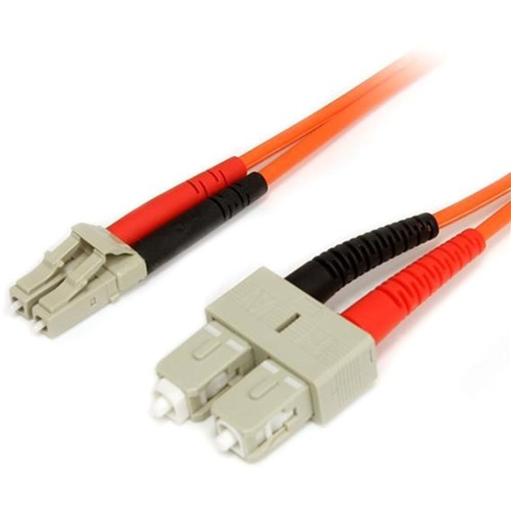 StarTech.com 2m Fiber Optic Cable - LSZH - LC/SC - OM1 - LC to SC Fiber Patch Cable - 2m LC/SC Fiber Optic Cable - FIBLCSC2 MPN:FIBLCSC2