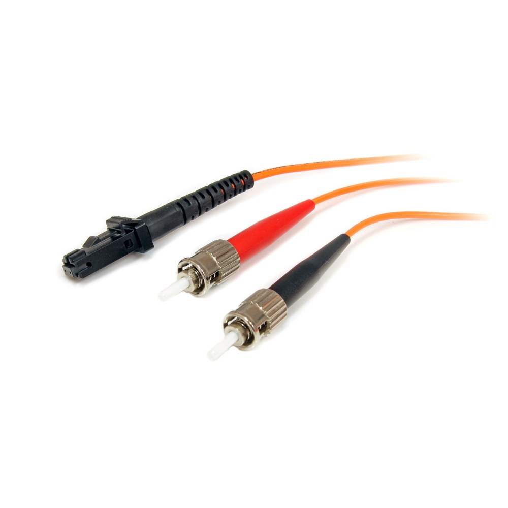 StarTech.com 1m Fiber Optic Cable - Multimode Duplex 62.5/125 - LSZH - MTRJ/ST - OM1 - MTRJ to ST Fiber Patch Cable (FIBMTST1) - FIBMTST1 MPN:FIBMTST1