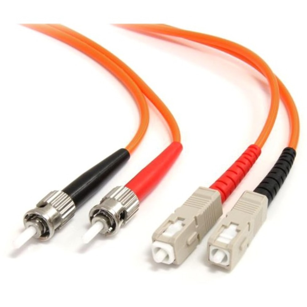 StarTech.com 1m Fiber Optic Cable  - LSZH - ST /SC - OM1 - ST to SC Fiber Patch Cable  - 1m ST/SC Fiber Optic Cable - 1 m ST to SC Fiber Patch Cable - 1 meter ST to SC Fiber Cable (Min Order Qty 4) MPN:FIBSTSC1