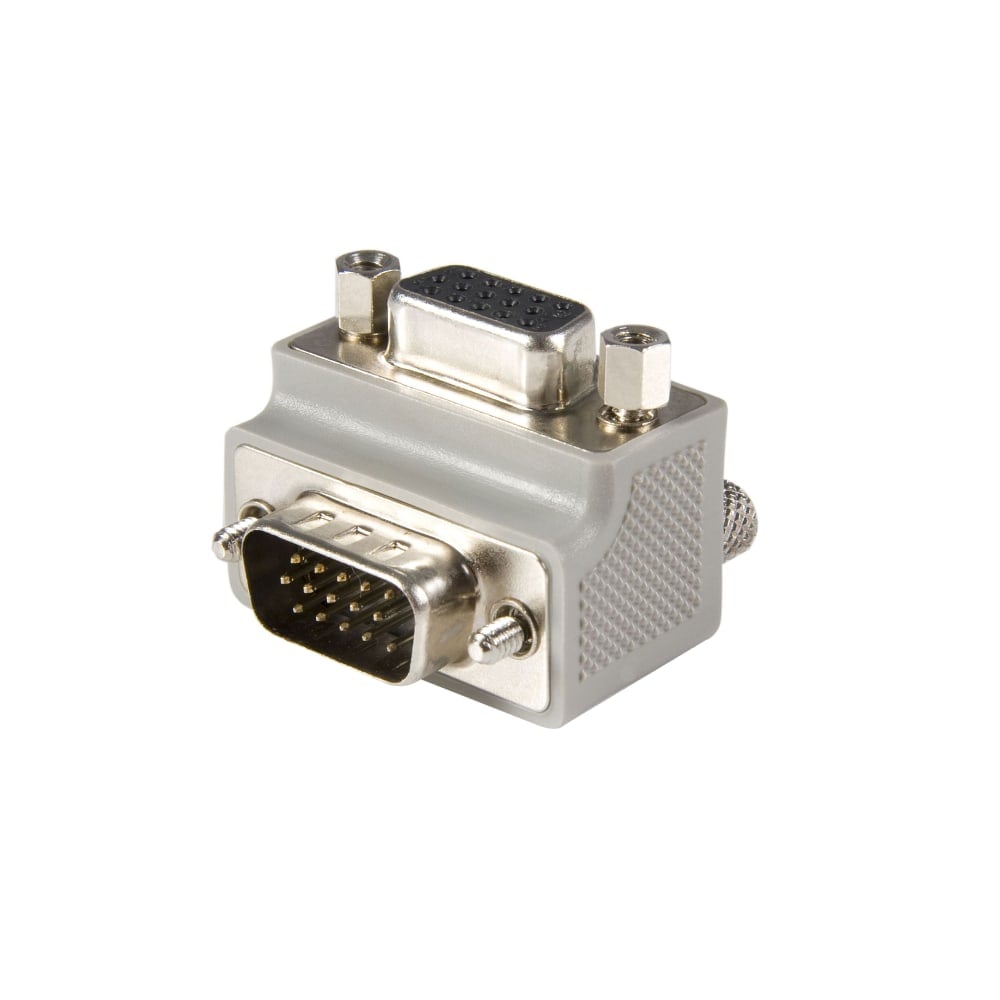 StarTech.com VGA adapter cable - Type 1 - right angle VGA (m) - VGA (f) - M/F - VGA adapter - HD-15 (M) to HD-15 (F) - gray MPN:GC1515MFRA1