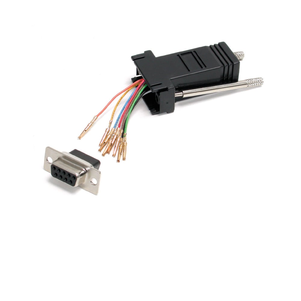 StarTech.com DB9 to RJ45 Modular Serial Adapter, Black, GC98FF MPN:GC98FF