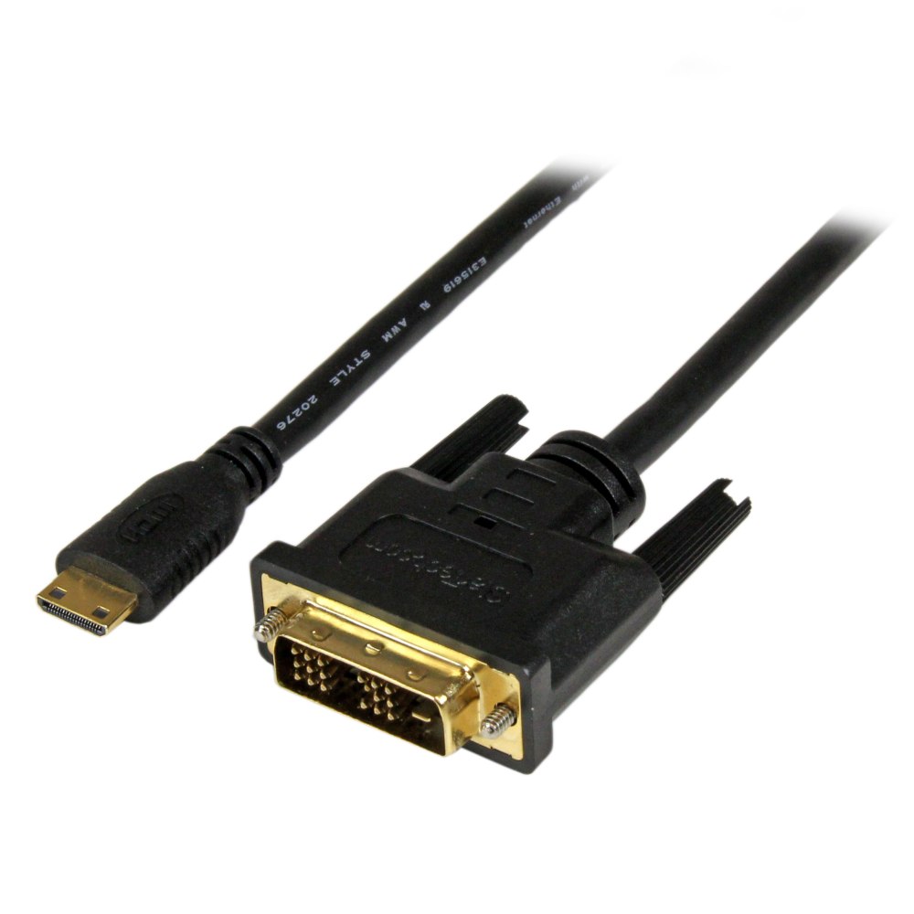 StarTech.com 1m Mini HDMI to DVI-D Cable - M/M - 3.28 ft DVI/HDMI Video Cable - HDCDVIMM1M MPN:HDCDVIMM1M