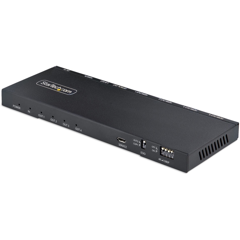 StarTech.com 4-Port HDMI Splitter, 4K 60Hz HDMI 2.0, 1 In 4 Out HDMI Splitter, 4K HDMI Splitter w/Built-in Scaler, 1x4 HDMI Display/Output MPN:HDMI-SPLITTER-44K60S
