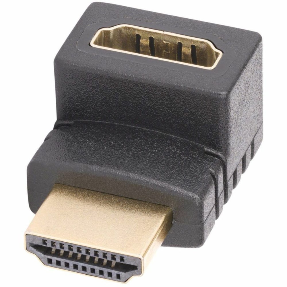 StarTech.com Down Angle HDMI 2.0 Adapter, Male to Female, Vertical 90-Degree Angled HDMI Port Saver, 4K 60Hz, High Speed HDMI Connector Extension MPN:HDMI2HDMIMFDN