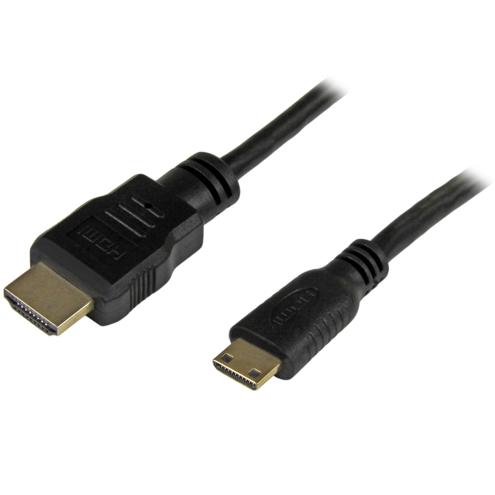 StarTech.com 6ft Mini HDMI to HDMI Cable with Ethernet, 4K 30Hz High Speed Mini HDMI 1.4 (Type-C) Device to HDMI Adapter Cable/Cord, M/M MPN:HDMIACMM6