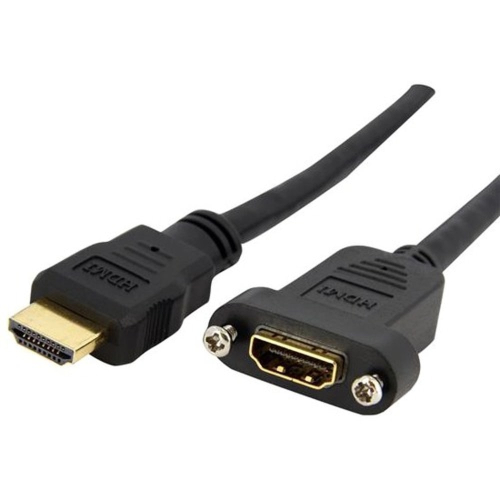 StarTech.com Standard HDMI Cable For Panel Mount, 3ft MPN:HDMIPNLFM3