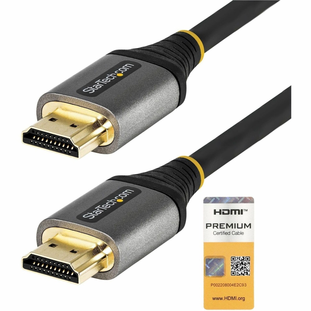 StarTech.com 16ft (5m) Premium Certified HDMI 2.0 Cable, High Speed Ultra HD 4K 60Hz HDMI Cable w/ Ethernet, HDR10, UHD HDMI Monitor Cord - HDMMV5M MPN:HDMMV5M