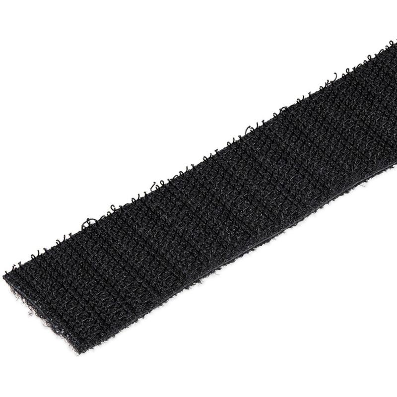 StarTech.com Hook-and-Loop Cable Management Tie - 50 ft. Bulk Roll - Black - Cut-to-Size Cable Wrap / Straps MPN:HKLP50