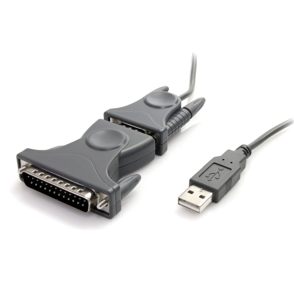 StarTech.com USB to Serial Adapter - 3 ft/1m - with DB9 to DB25 Pin Adapter - Prolific PL-2303 - USB to RS232 Adapter Cable (ICUSB232DB25) MPN:ICUSB232DB25