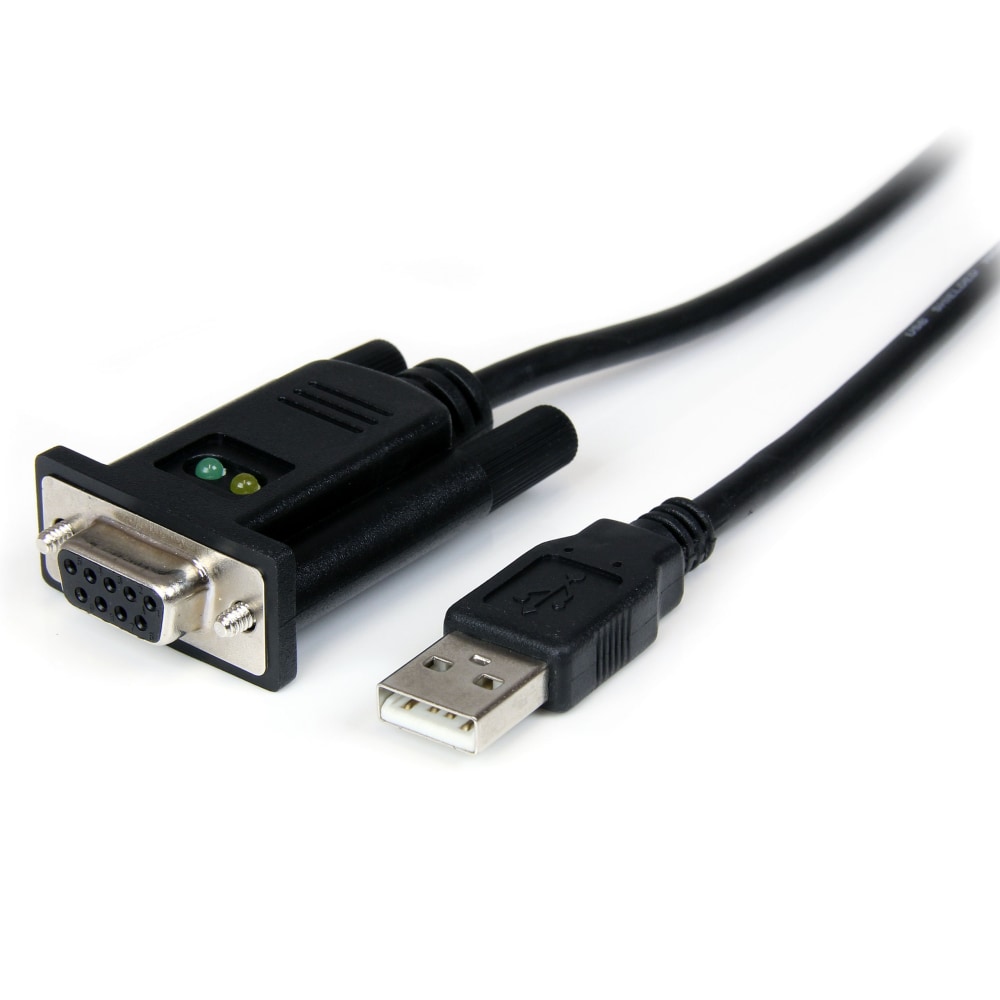 StarTech.com USB to Serial RS232 Adapter - DB9 Serial DCE Adapter Cable with FTDI - Null Modem - USB 1.1/2.0 - ICUSB232FTN MPN:ICUSB232FTN