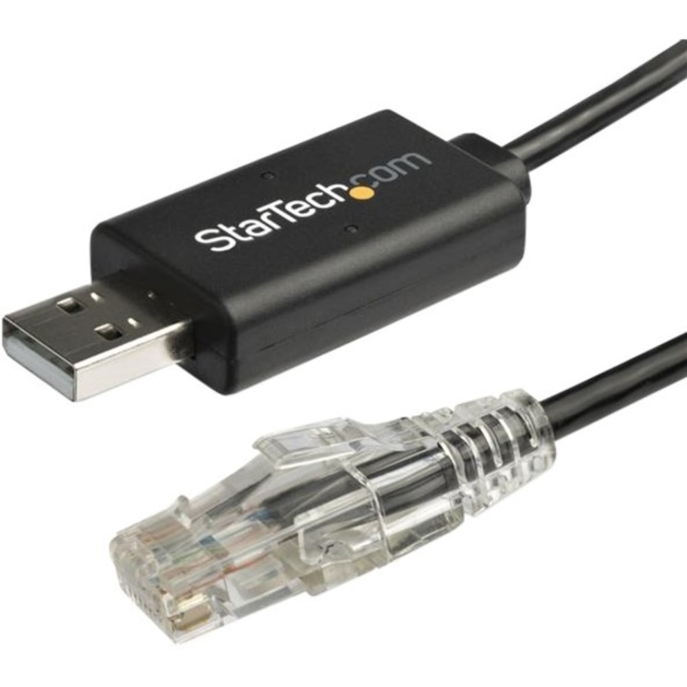 StarTech.com 6 ft/1.8 m Cisco USB Console Cable - USB to RJ45 Rollover Cable - Transfer rates up to 460Kbps - ICUSBROLLOVR MPN:ICUSBROLLOVR