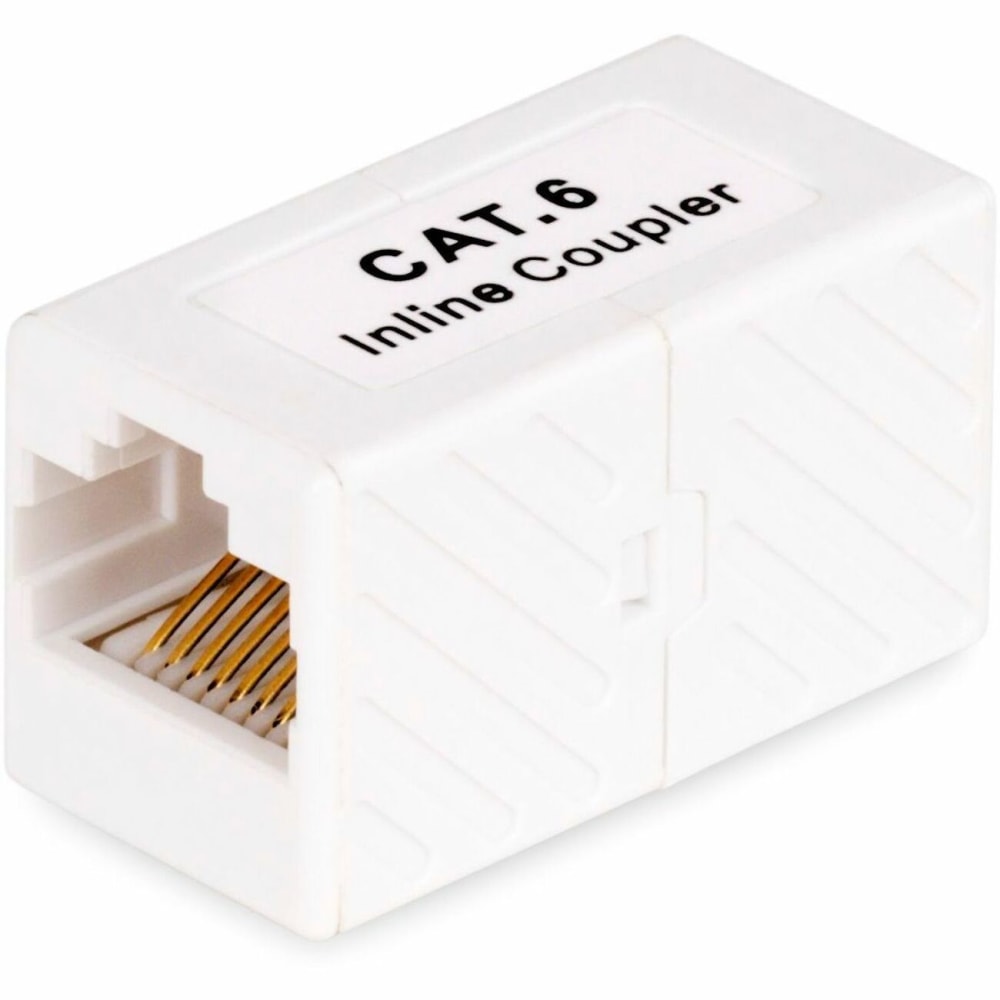 StarTech.com RJ45 Coupler, Inline Cat6 Coupler, Female to Female (F/F) T568 Connector, Unshielded Ethernet Cable Extension MPN:IN-CAT6-COUPLER-U1