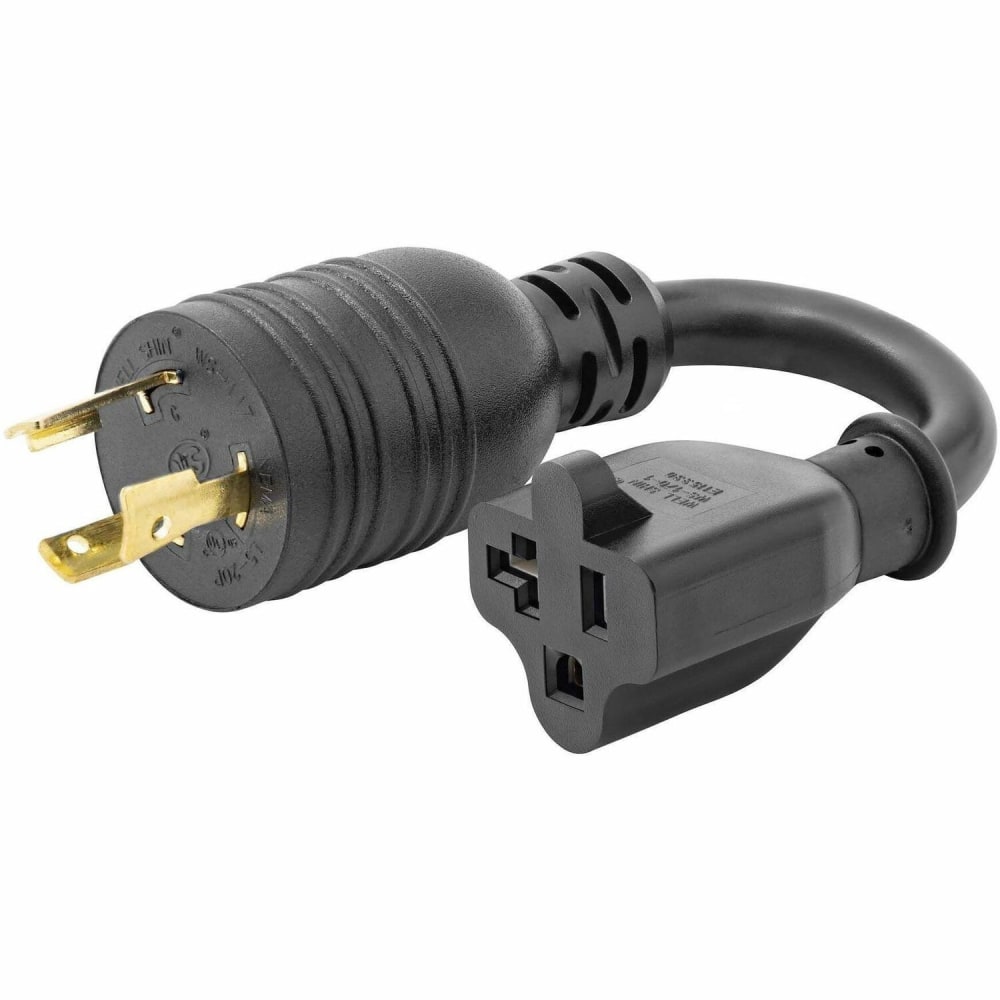 StarTech.com 6in (15cm) Heavy Duty Power Cord, NEMA L5-20P to NEMA 5-20R Plug Converter Cable, 20A 125V, 12AWG, UL Listed MPN:K31D-2U00-POWER-CORD