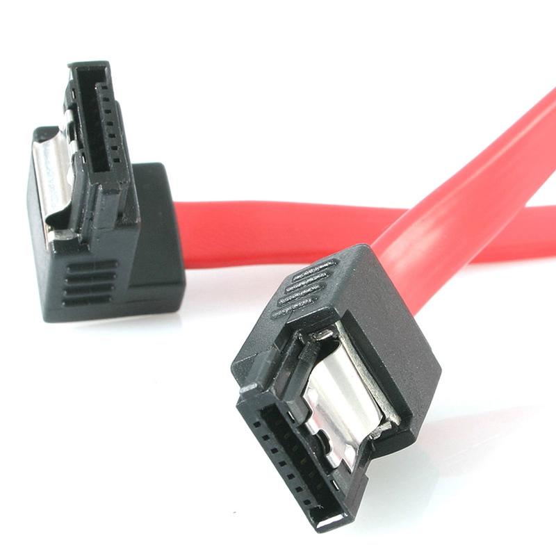 StarTech.com 18in Latching SATA to Right Angle SATA Serial ATA Cable - A space-saving, latching right angle SATA hard drive cable, - LSATA18RA1 MPN:LSATA18RA1