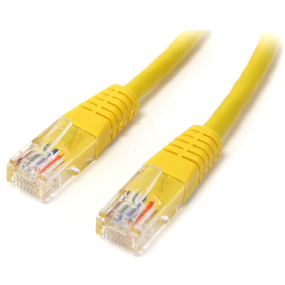 StarTech.com 10 ft Yellow Molded Cat5e UTP Patch Cable - 10ft Cat5e Patch Cable - 10ft Cat 5e Patch Cable - M45PATCH10YL MPN:M45PATCH10YL