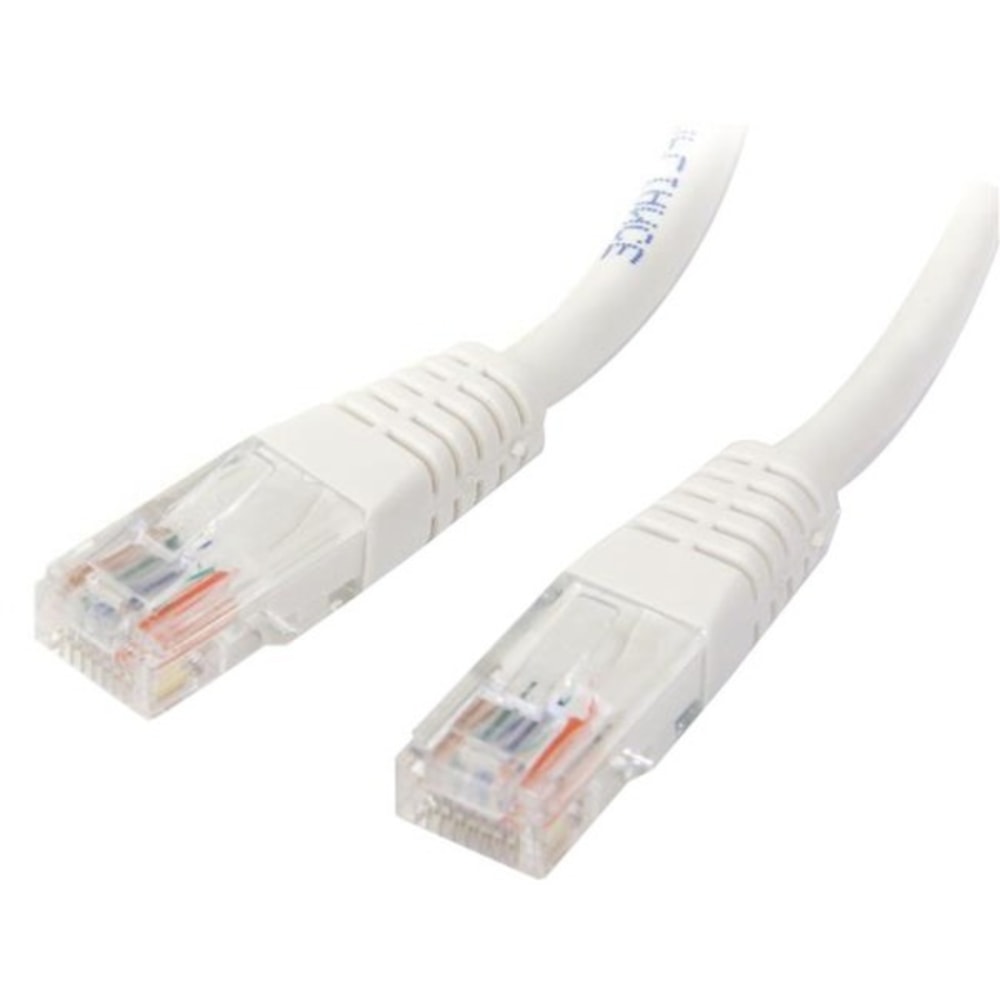 StarTech.com 2 ft White Molded Cat5e UTP Patch Cable - 2ft Cat5e Patch Cable - 2ft Cat 5e Patch Cable - M45PATCH2WH MPN:M45PATCH2WH