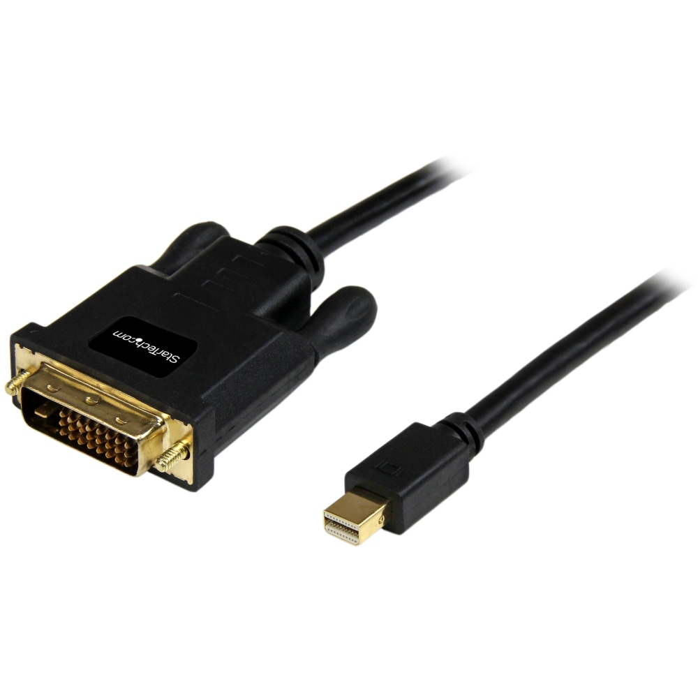 StarTech.com 3 ft Mini DisplayPort to DVI Adapter Converter Cable - Mini DP to DVI 1920x1200 - Black - 3 ft DVI/Mini DisplayPort Video Cable MPN:MDP2DVIMM3B